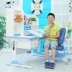 Bàn học chân thực cho trẻ em bộ bàn ghế nội thất trường tiểu học viết bàn làm việc bàn có thể nâng bàn ghế - Nội thất giảng dạy tại trường Nội thất giảng dạy tại trường