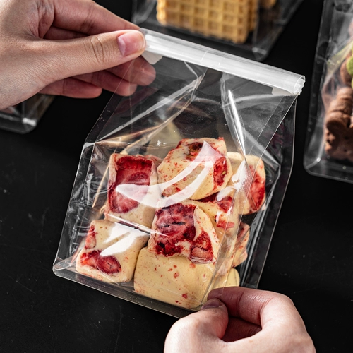 Упаковочный пакет со снежинками, пакет для печенья, ирис, нуга, упаковка для выпечки, конфеты, печенье, закуски, еда, сумка на молнии