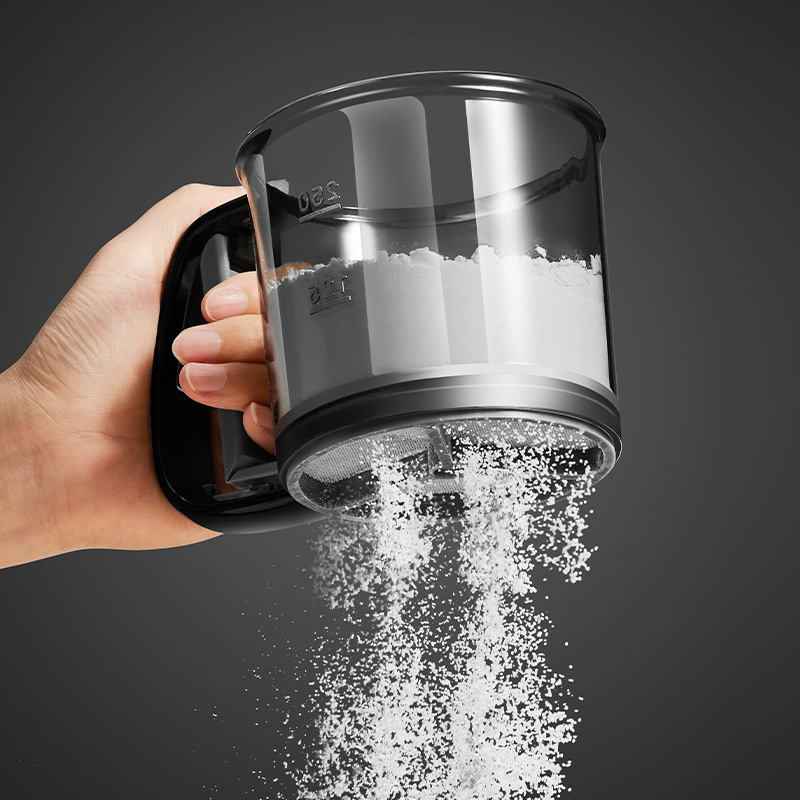 手持ち式半自動小麦粉ふるい、ベーキング用特殊小麦粉ふるい、小麦粉ふるい、ツール、ふるい、フィルター、ケーキ用工芸品