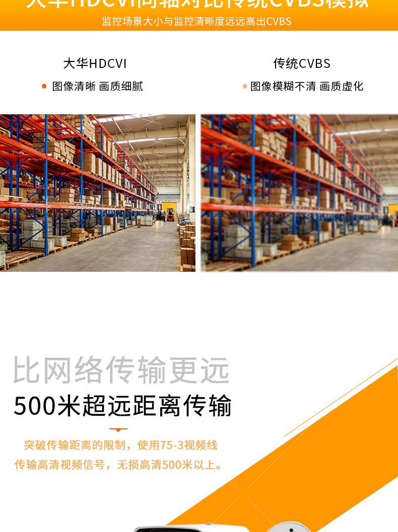 Инфракрасная камера 大华同轴模拟100万红外高清监控音频摄像机dh-hac-hdw1120e-a Dahua