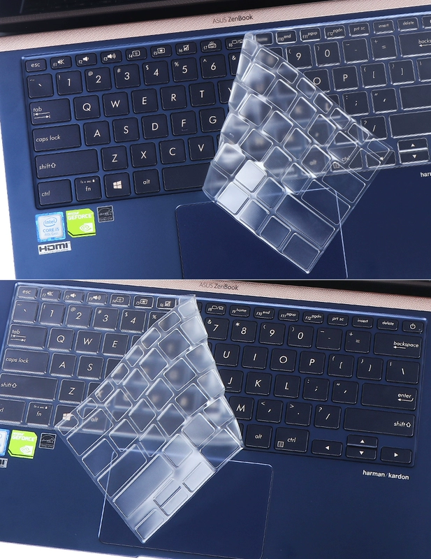 ASUS ASUS Ling Yao U máy tính xách tay 2 thế hệ phim bàn phím 14 inch U4300 máy tính 13.3 inch U3300 bảo hiểm đầy đủ ZenBook bảo vệ tấm che bụi phủ phim - Phụ kiện máy tính xách tay