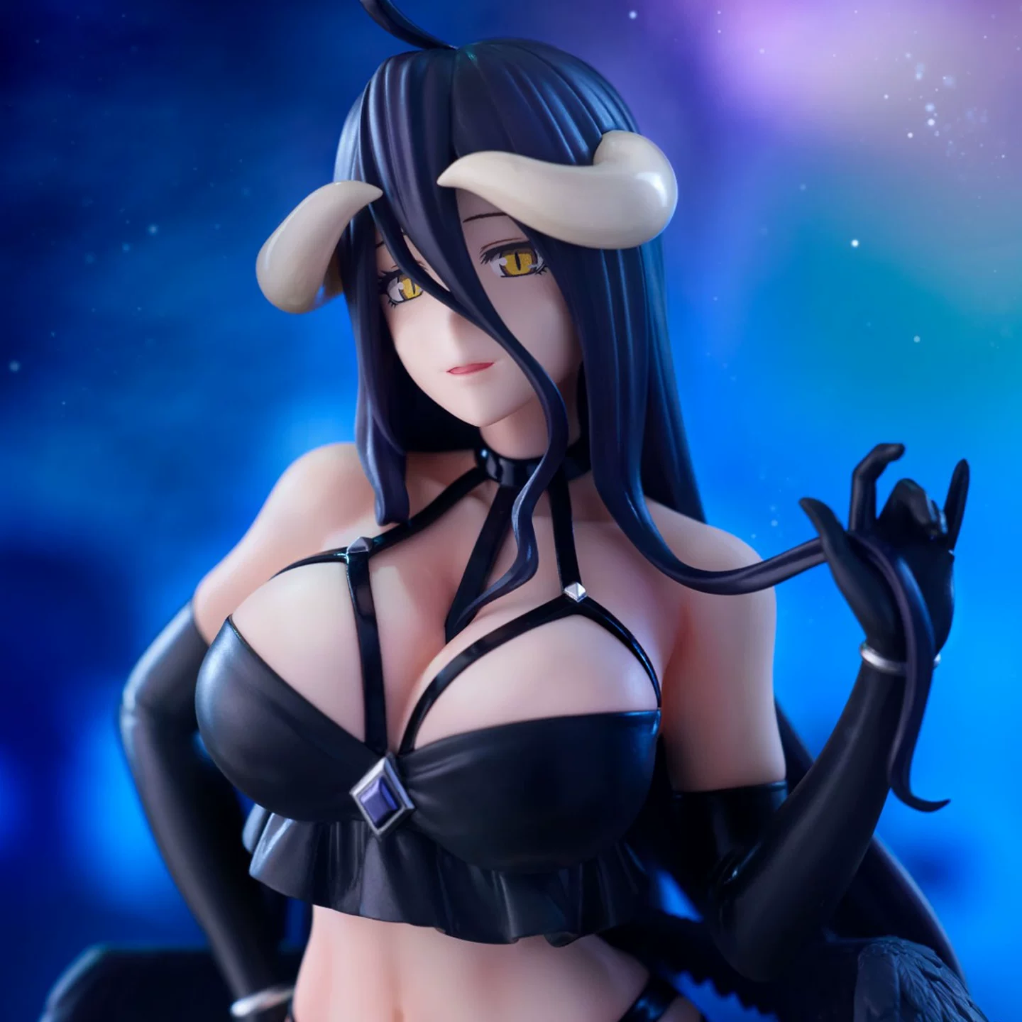 Новый японский оригинальный FURYU OVERLORD BiCute Dark Albedo сценический набор фигурок-орнаментов