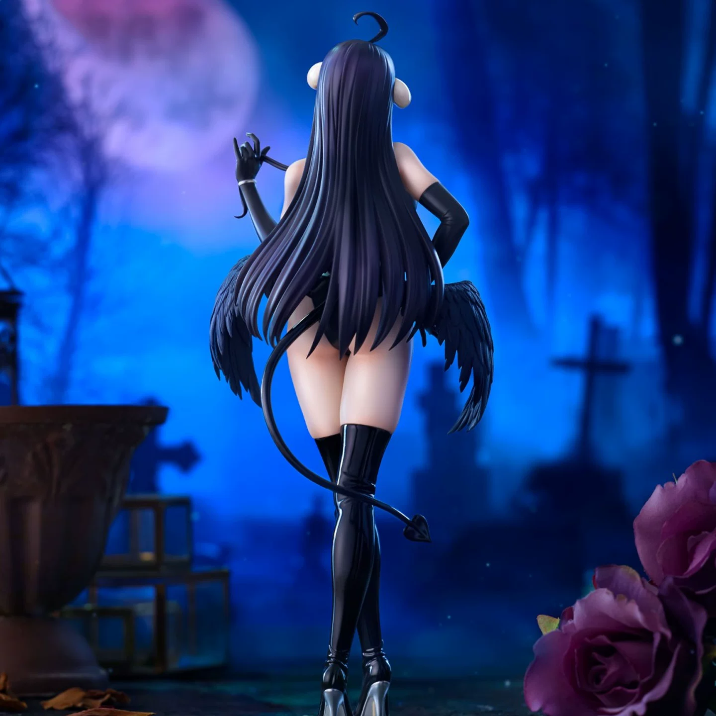 Новый японский оригинальный FURYU OVERLORD BiCute Dark Albedo сценический набор фигурок-орнаментов