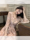 梦痕 Сказочная юбка Light Luxury Gentle Wind Women Womens Women Знаменитости знаменитости французское маленькое летнее платье