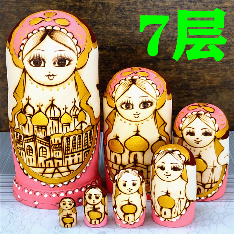 7 - floor Russian national characteristics of dry wood handicrafts children's puzzle toy gift 21