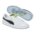 Puma x BTS BTS Phiên bản giới hạn giống nhau Giày da trắng và đen bằng da sáng chế hoa nhỏ Giày trắng 368278 - Dép / giày thường