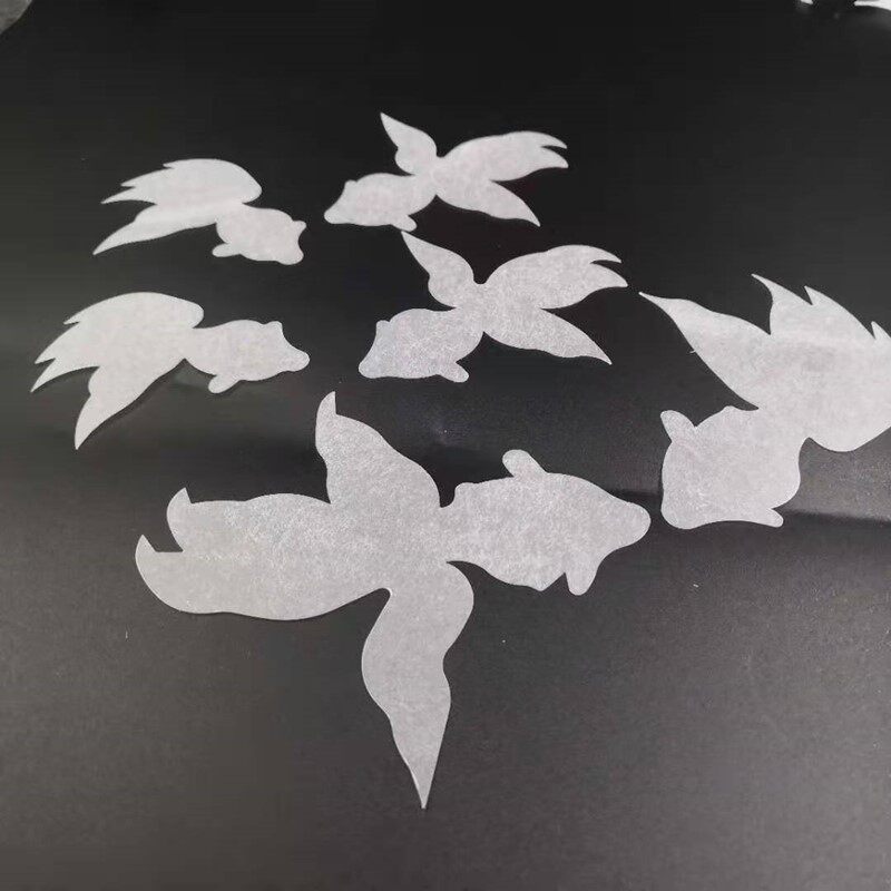 Flower small season free of buckle sliced heat-shrink sheet solid heat-shrink gold fish butterfly dragonfly orchid sky lamp can put light