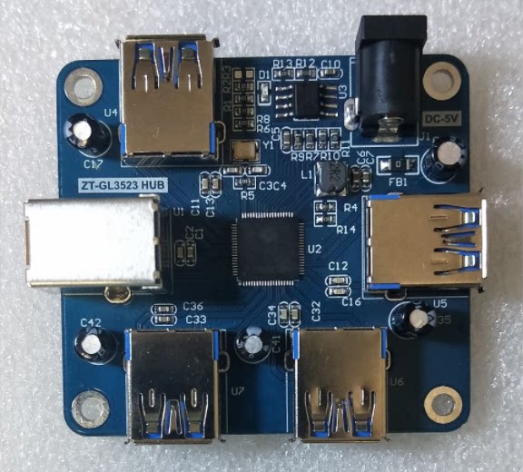 GL3523 CHASE IC USB3 0 Hub laptop with four extensions support custom