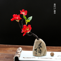 Hotel Restaurant Day Style Sashimi Decorations Vegetable Products Creative Pendulum Dish adorned with flower and grass upscale Hem Tray Decorated with small flowers