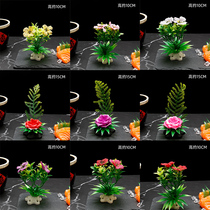 Daily material sashimi swaying trays decorated with flower and grass dishes adorned with cold vegetable dishes decorated with small swinging pieces hotel Mingstall creative decorations