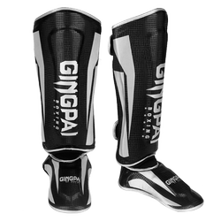 Professional Boxing Shin Guards, Muay Thai Shin Guards for Children and Adults, Combat Shin Guards with Foot Protection, Back Protection, Sanda Fighting Shin Guards, Thickened