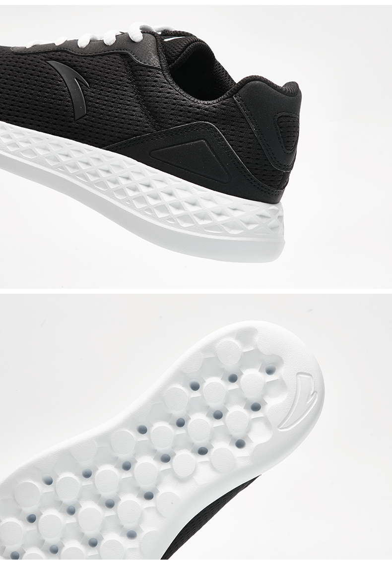 Giày thể thao Anta nữ mùa thu đông 2018 mới màu đen nhẹ thoáng khí giày chạy bộ bình thường giày sneaker nam chính hãng