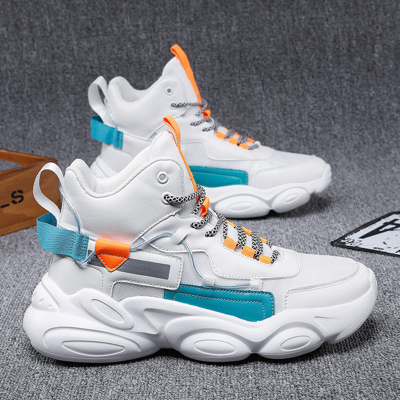 Jordan Youth Spring Autumn High Drum Shoes Men's Sport Running Little White Old Daddy Heightening Putian Basketball Shoes 2022 new