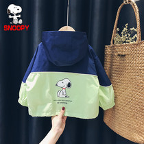 SNOOPY SNOOPY boys and girls Korean version of coat baby 2021 new autumn children Joker clothes foreign style