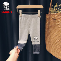 SNOOPY SNOOPY boys and girls Korean leggings children 2021 Spring and Autumn New Baby foreign trousers