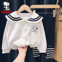 SNOOPY SNOOPY girl coat baby 2021 new autumn children Korean version of foreign-style childrens coat