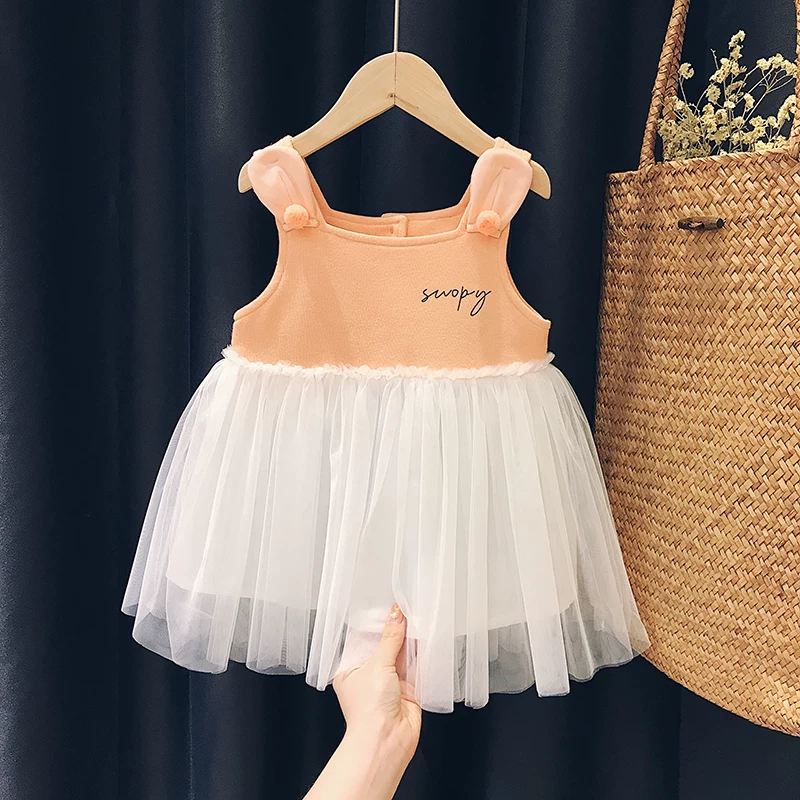 Nuby, Snoopy, юбка для девочек, осеннее slip dress, детское без рукавов платье, западный стиль