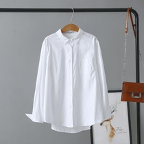 Professional white shirt female 200kg large size base fat MM work clothes office shirt interview top