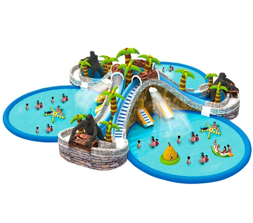 Надувной аквапарк для воды, оборудование, трубка, бассейн, горка, игрушка