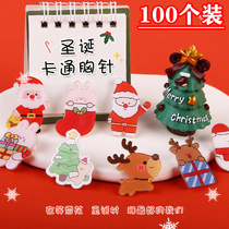 Christmas Acrylic Brooch Creative Cute Gift School Kindergarten Small Gift Prize Reward Primary School Student Badge