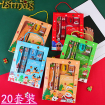 Christmas Portable Stationery Set Kindergarten School Supplies Pupils Prizes Small Gifts Children Rewards Small Gifts