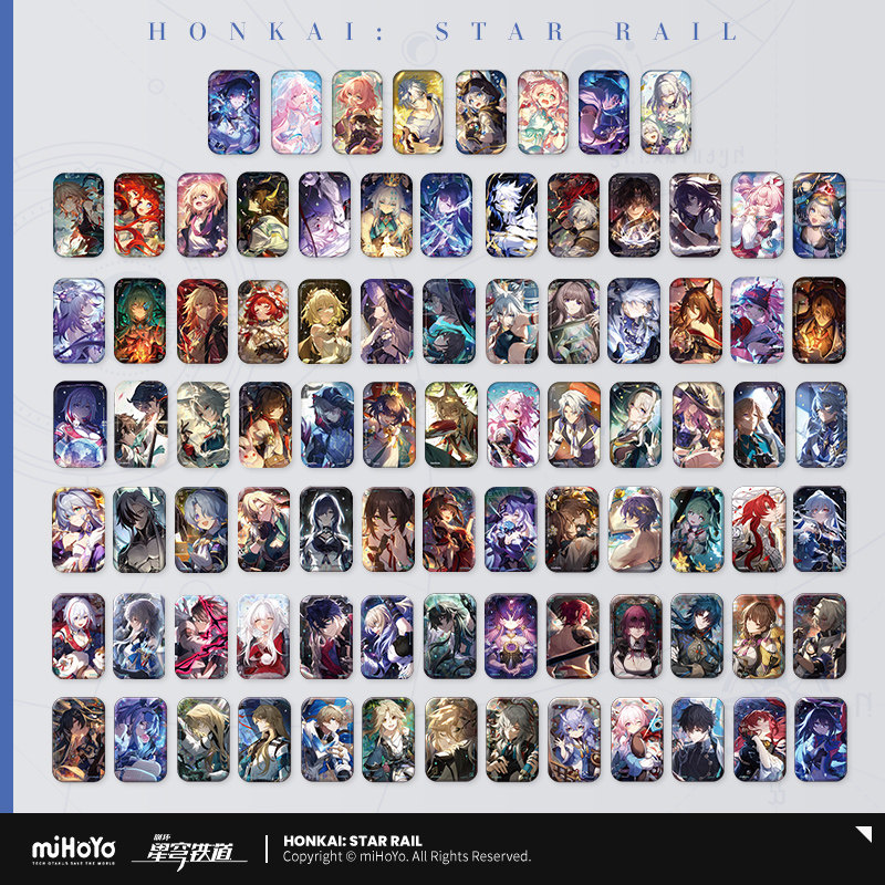 [miHoYo/崩壊3rd スターレールウェイ] ライトコーンシリーズ ブリキバッジ 1.0-3.8 miHoYo