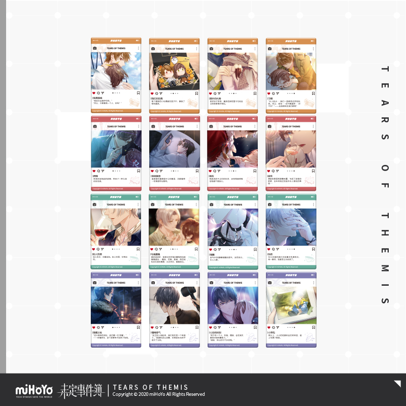 (Miha Tours Undefined Event Book) treasured series Dingge CG Acrylic Phase Card 2nd Bomb MiHoyo