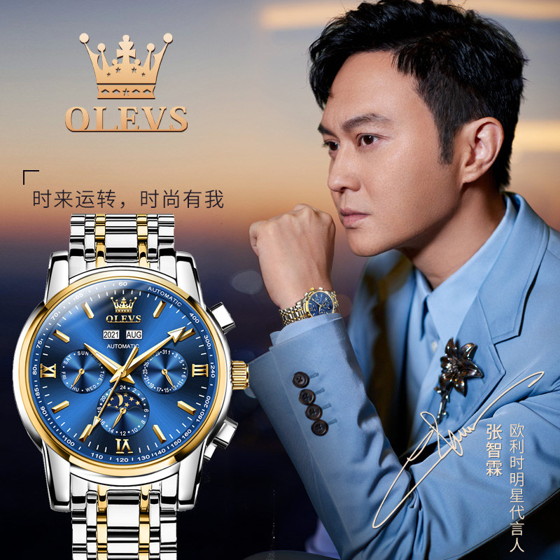 Swiss labor watch men's automatic mechanical watch waterproof business top ten brands luminous fashion watch