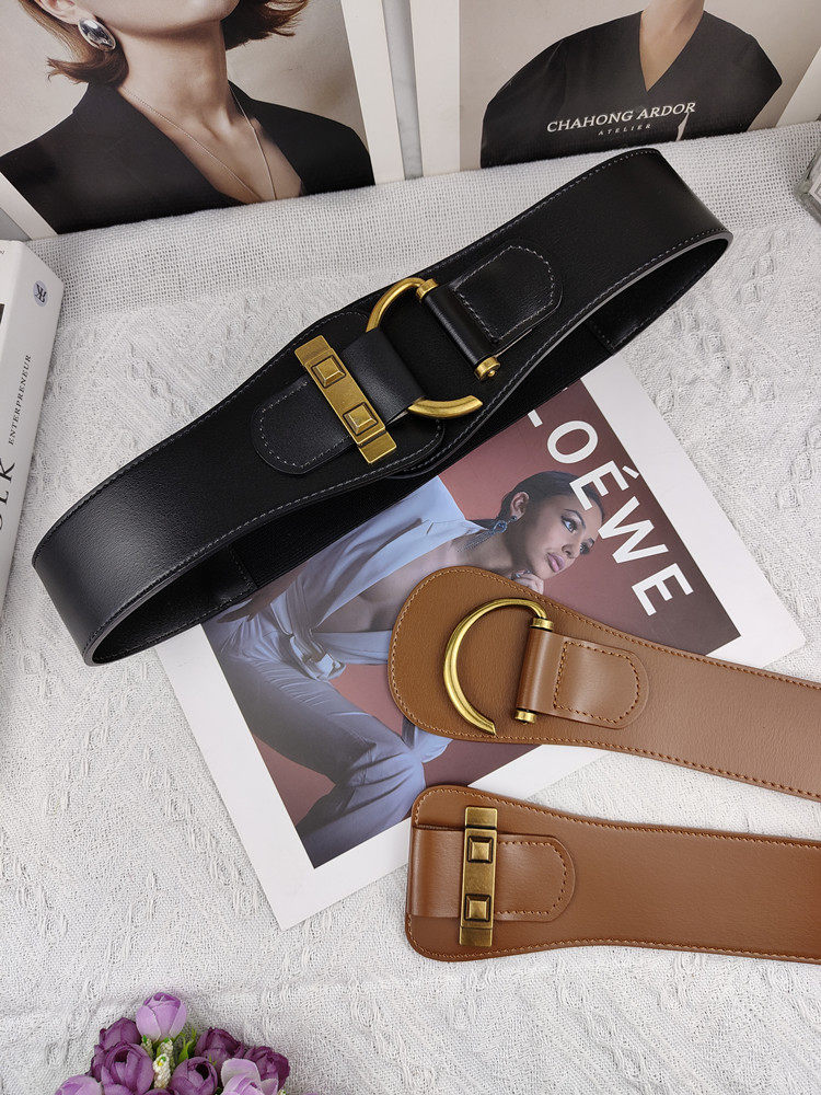 Wide belt female leather tight belt decorated with skirt suit sweater coat plume clothes accessories