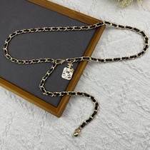 Small fragrant wind waist chain accessories female ins chain belt decoration with skirt jeans sweater metal braided chain