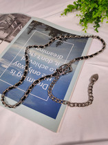 Chain belt Womens fashion wild metal belt decoration with skirt thin waist chain accessories tide ins wind summer