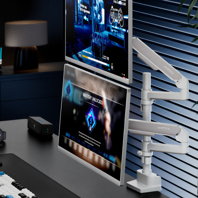 North Arc Dual-Screen Monitor Stand, No-Drill Inverted Computer Office Mechanical Cantilever Laptop Stand E350Pd-2 North Arc Dual-Screen Monitor Stand, No-Drill Inverted Computer Office Mechanical Cantilever Laptop Stand E350Pd-2