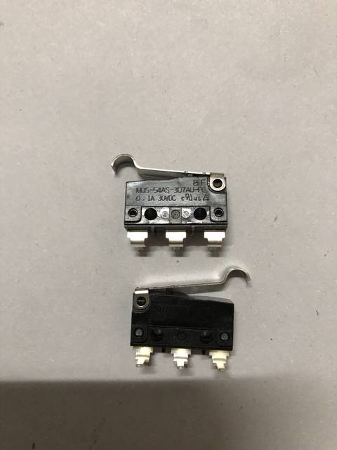 Japan Shenmin Shinmei Micro Switch Mqs-54As Bent Feet with Handle 0.1A 30Vdc Brand New