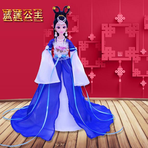 娃娃改妆夜萝莉仙子古装衣服全套叶萝莉芭巴比洋娃娃女孩玩具