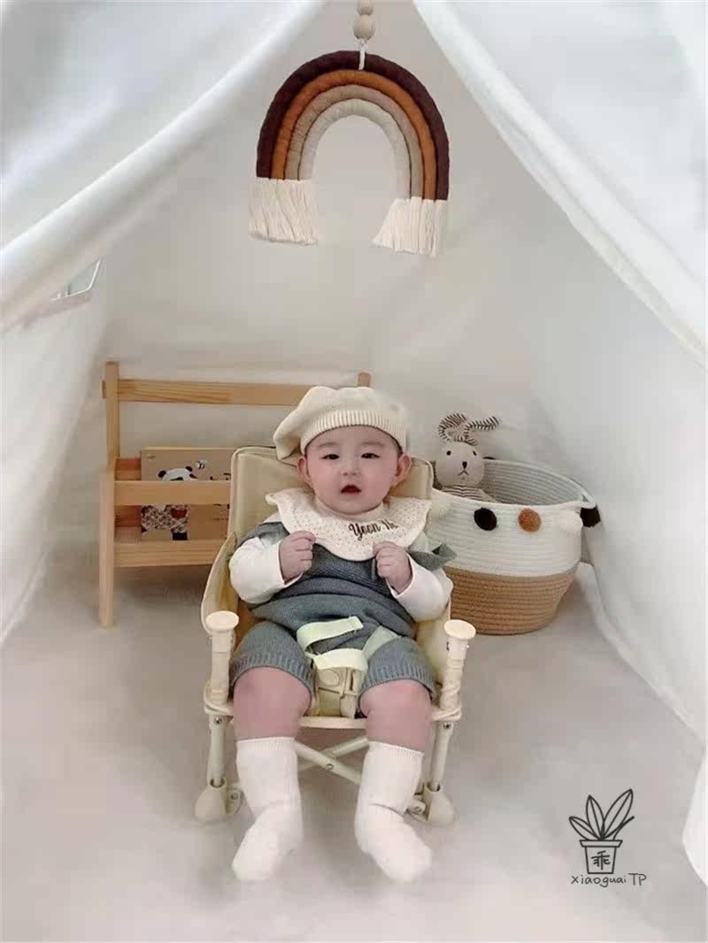 韩国同款儿童折叠沙滩椅宝宝躺椅加厚婴儿便携出门遮阳伞椅子拍照详情35