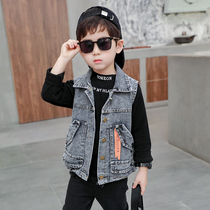Boy Cowboy waistcoat 2021 new children Costume Kan Shoulder Vest Boy Foreign Air Baby Handsome waistcoat jacket jacket