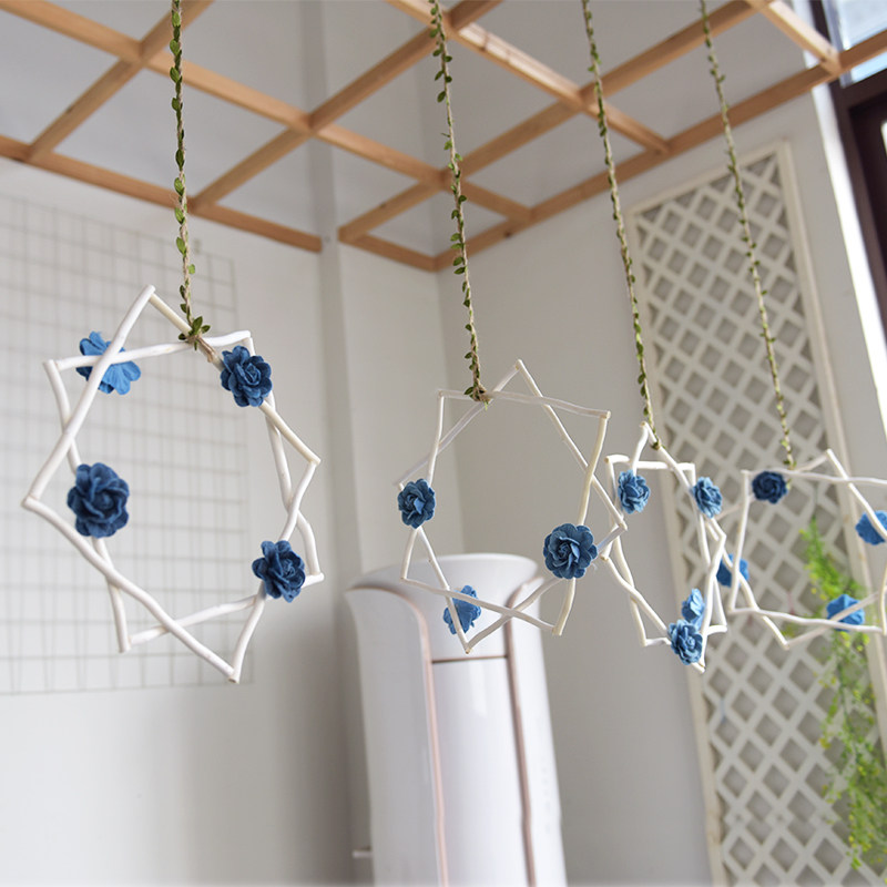 Kindergarten class hangings Fields Garden Wind Environment Arrangement Materials Area Partition Hangings Hallway Creativity Handmade Hangings