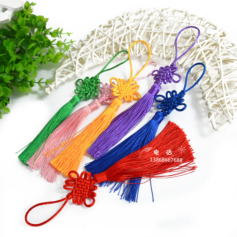 China knot jewelry layout color large Chinese knot knot festival layout material at the festival