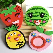 Primary school class culture blackboard newspaper decoration three-dimensional foam fruit Kindergarten classroom culture wall layout wall stickers