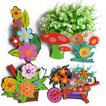 Foam flower wall sticker Kindergarten classroom wall decoration decoration decoration decorative board newspaper material