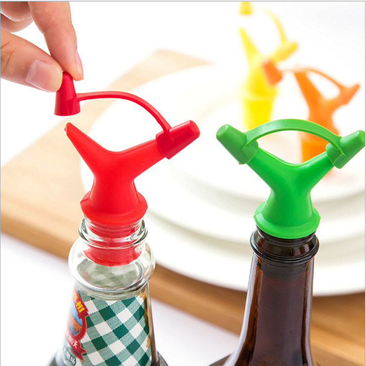 Double Head Soy Sauce Bottle Mouth Cork Wine Mouth Wine Stopper Pour Winemaker Flavours Pour Oil Nozzle Red Wine Bottle Cap Wine Bottle Stopper