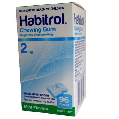 Spot New Zealand imported Novartis nicotine quit smoking candy quit smoking patch chewing glue 2mg96 peppermint flavor