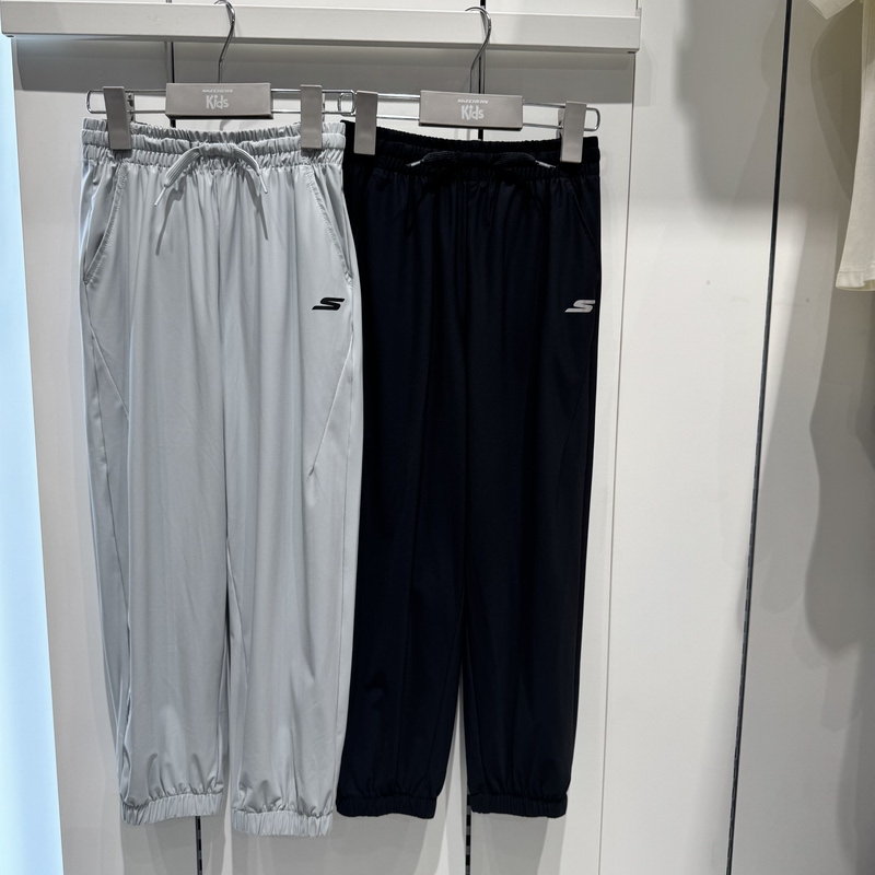 Skechers 26 Summer Boys' Heat-Blocking, Uv-Resistant, Quick-Drying Knitted Jogger Pants P226B015