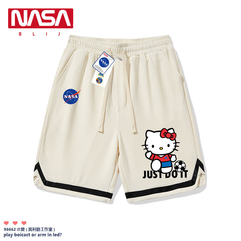 Nasa X Sanrio Shorts Hello Kitty Unisex Basketball Shorts Non-Iron Breathable Sports Couple Shorts Nasa X Sanrio Shorts Hello Kitty Unisex Basketball Shorts Non-Iron Breathable Sports Couple Shorts