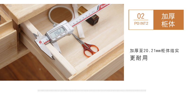 Bàn trang điểm phòng ngủ hiện đại tối giản tất cả gỗ rắn bàn trang điểm bàn một căn hộ nhỏ đăng nhập Bắc Âu lật tủ - Bàn bàn gấp chân sắt