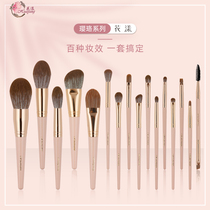 Flower 16 16 makeup brush set loose paint eye shadow brush Foundation quick drying brush bag