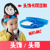 Game Characters Headwear Teaching Aids Kindergarten Pinyin Headgear Elementary School Children English Role-playing Performance Props