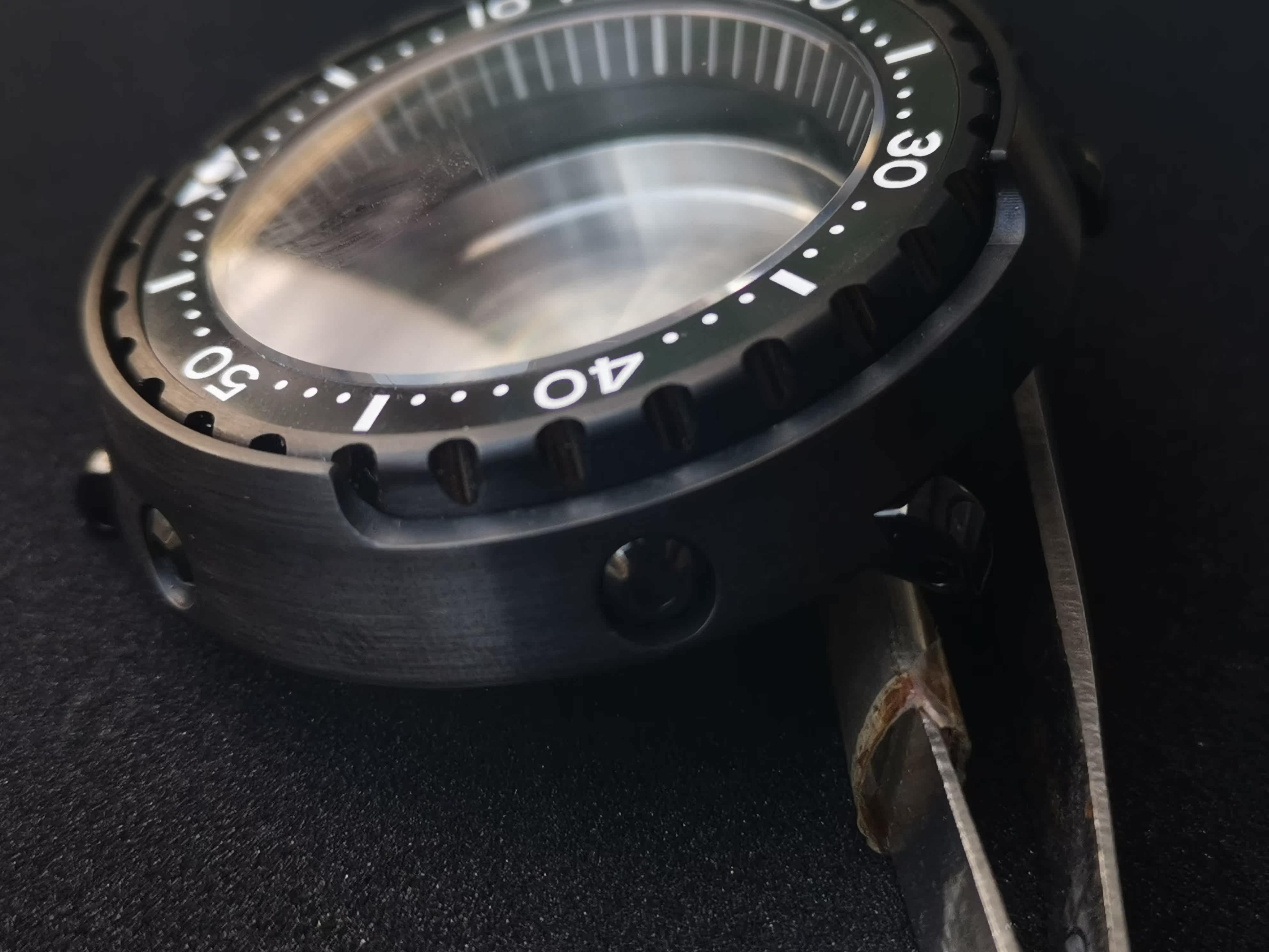 Free shipping made for Black tuna can sbbn023 diving watch refitted with  nh35a / nh36a Shuigui sbbn015|Flanges| - AliExpress