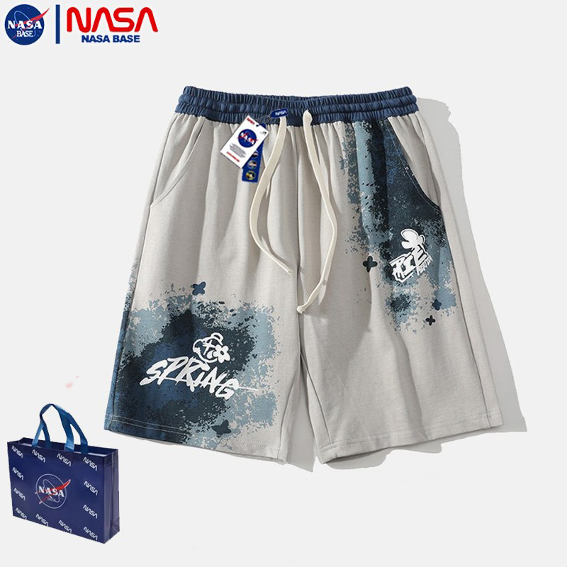 Nasa Collaboration New Summer Gradient Tie-Dye Pure Cotton Shorts for Men, Trendy and Versatile Casual Five-Point Pants for Teenagers Nasa Collaboration New Summer Gradient Tie-Dye Pure Cotton Shorts for Men, Trendy and Versatile Casual Five-Point Pants for Teenagers