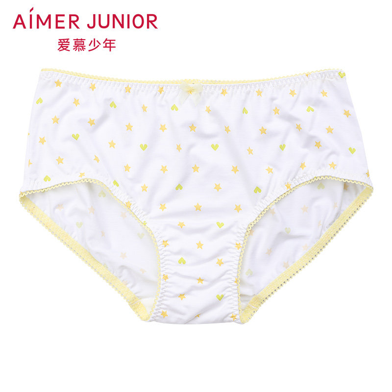 aimer love girl underwear fresh girl middle waist boxer underwear junior high school student underwear AJ1230791